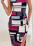 Variant image for Dames Pencil Jurk Kleurblok Stijl Polyester Viscose Elastaan-1