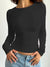 Variant image for Dames T-shirt Lange Mouwen Ronde Hals 100% Katoen Casual Shirt-17