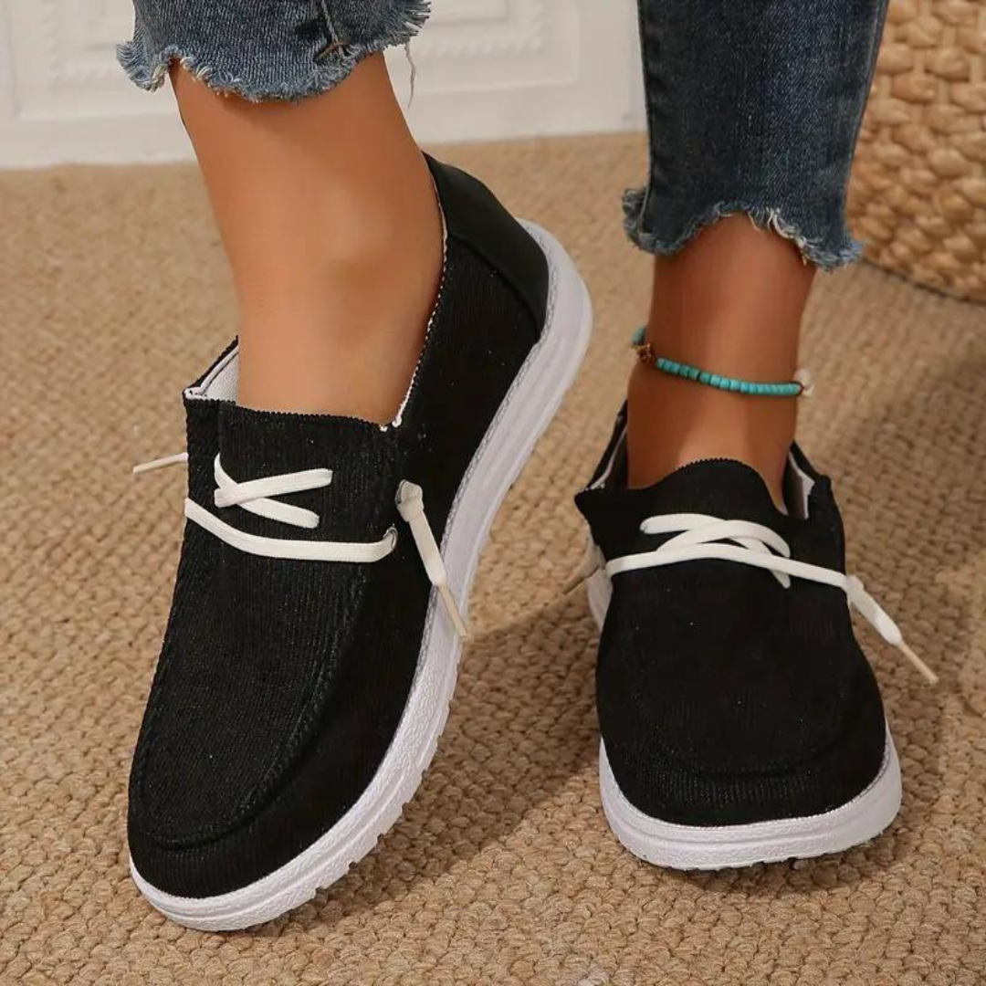 Ademende Corduroy Damesschoenen