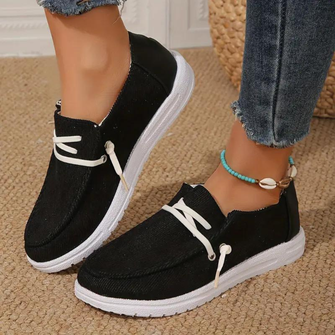 Ademende Corduroy Damesschoenen