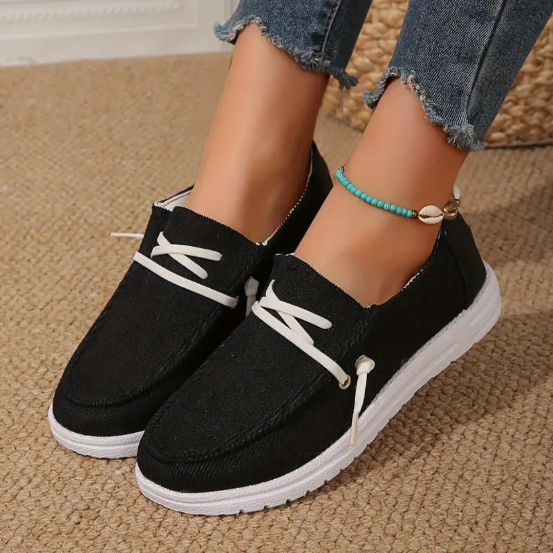Ademende Corduroy Damesschoenen