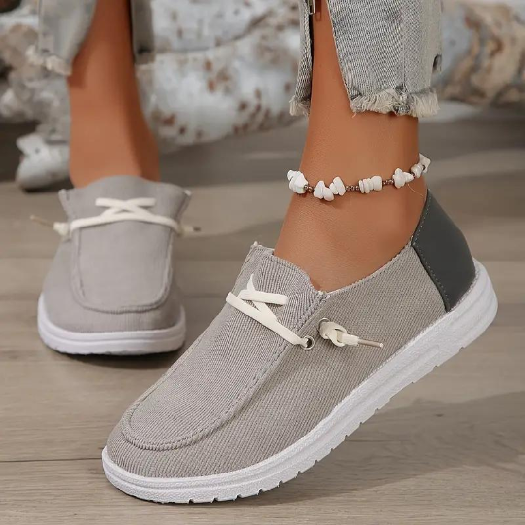 Ademende Corduroy Damesschoenen