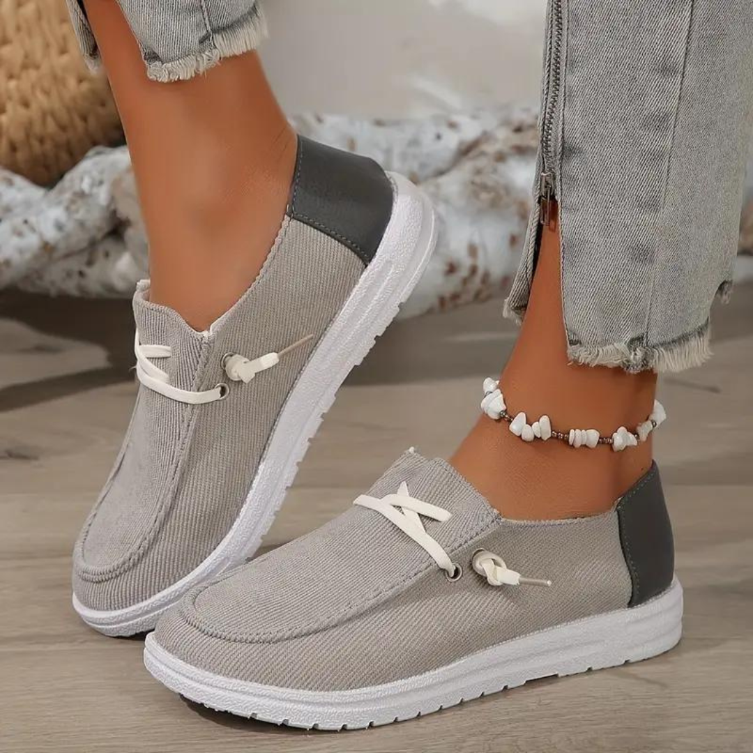 Ademende Corduroy Damesschoenen