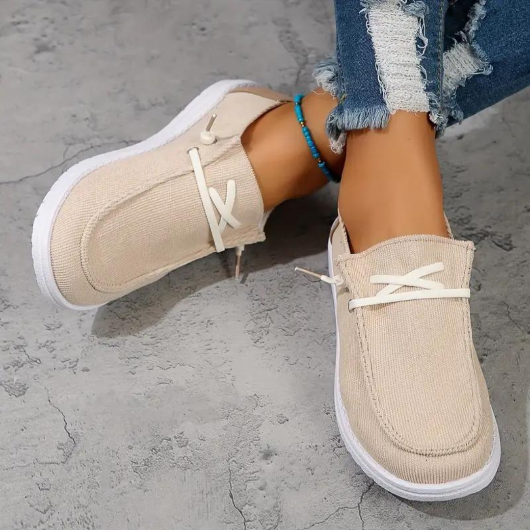 Ademende Corduroy Damesschoenen