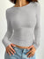 Variant image for Dames T-shirt Lange Mouwen Ronde Hals 100% Katoen Casual Shirt-49