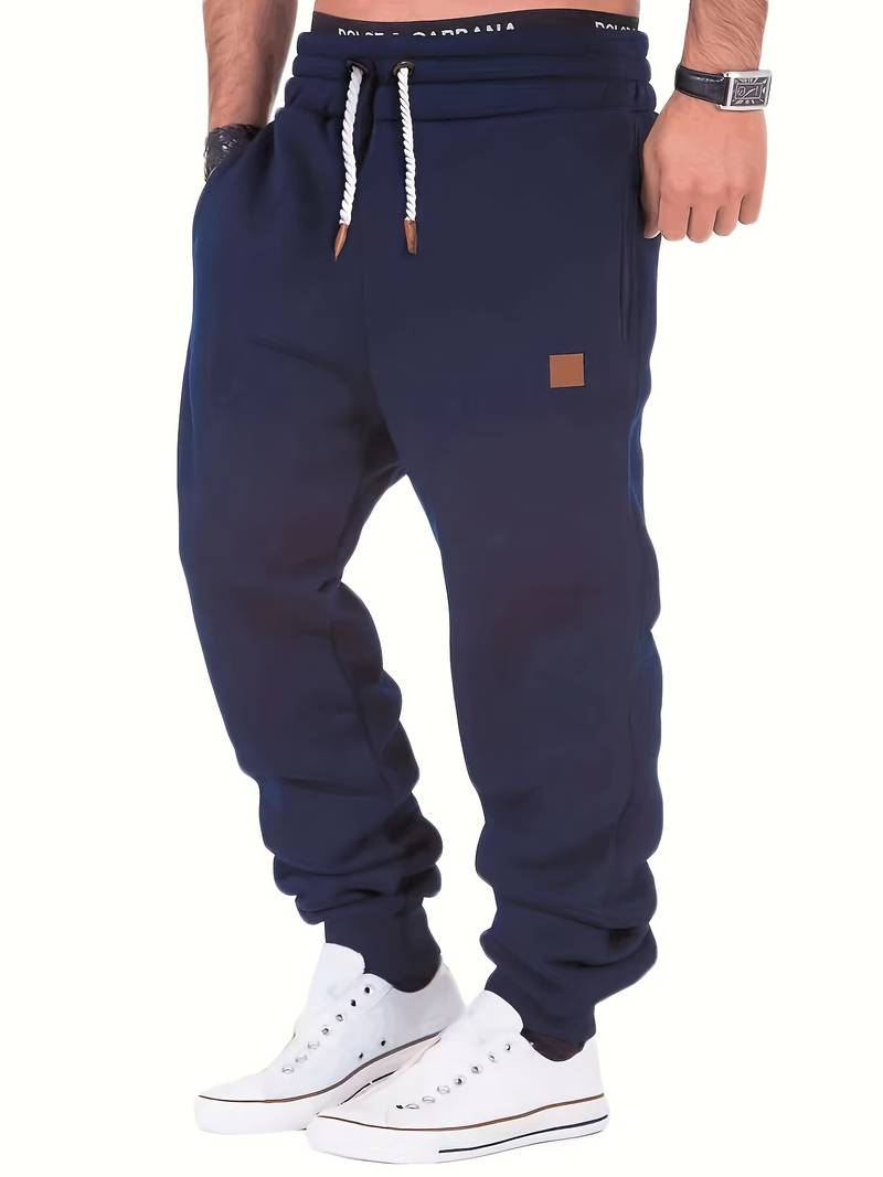 Variant image for Heren Casual Broek Losse Pasvorm Katoen Met Snoertrek-49