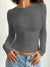 Variant image for Dames T-shirt Lange Mouwen Ronde Hals 100% Katoen Casual Shirt-15