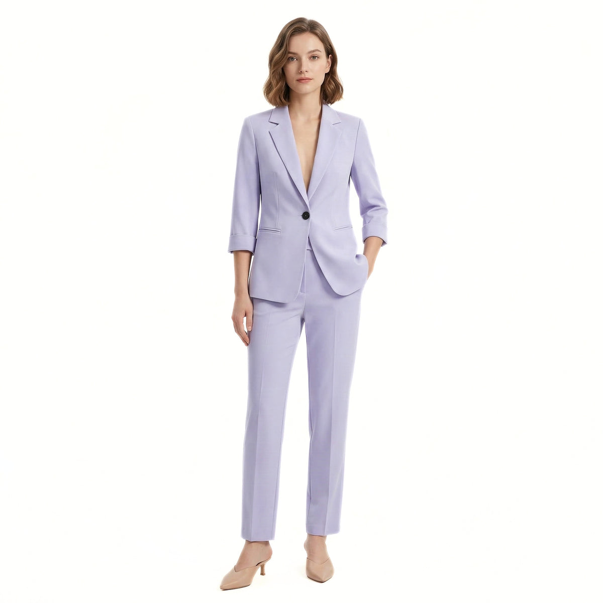 Dames Blazer en Broek Ensemble Stijlvol