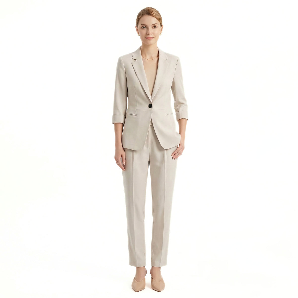 Dames Blazer en Broek Ensemble Stijlvol