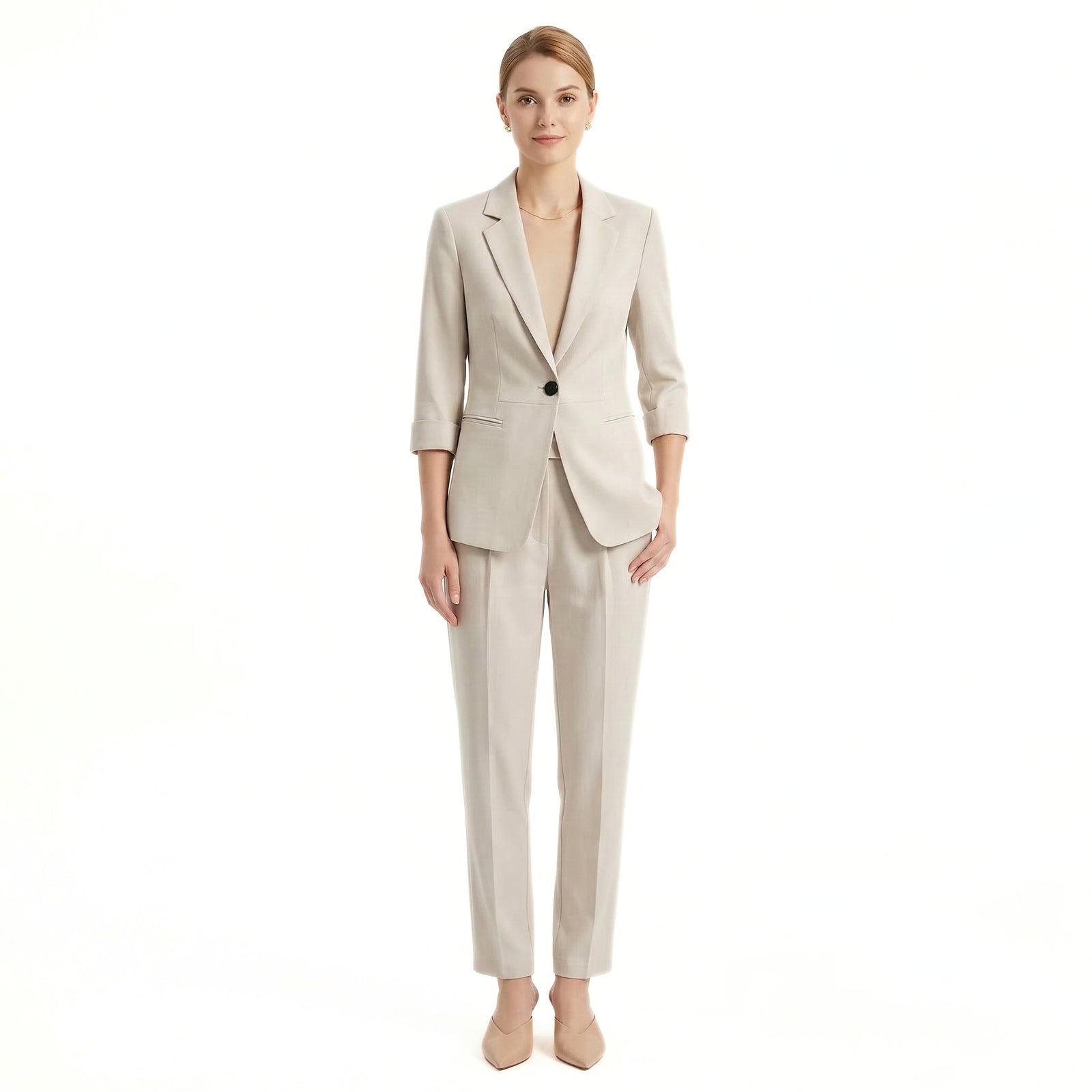 Dames Blazer en Broek Ensemble Stijlvol