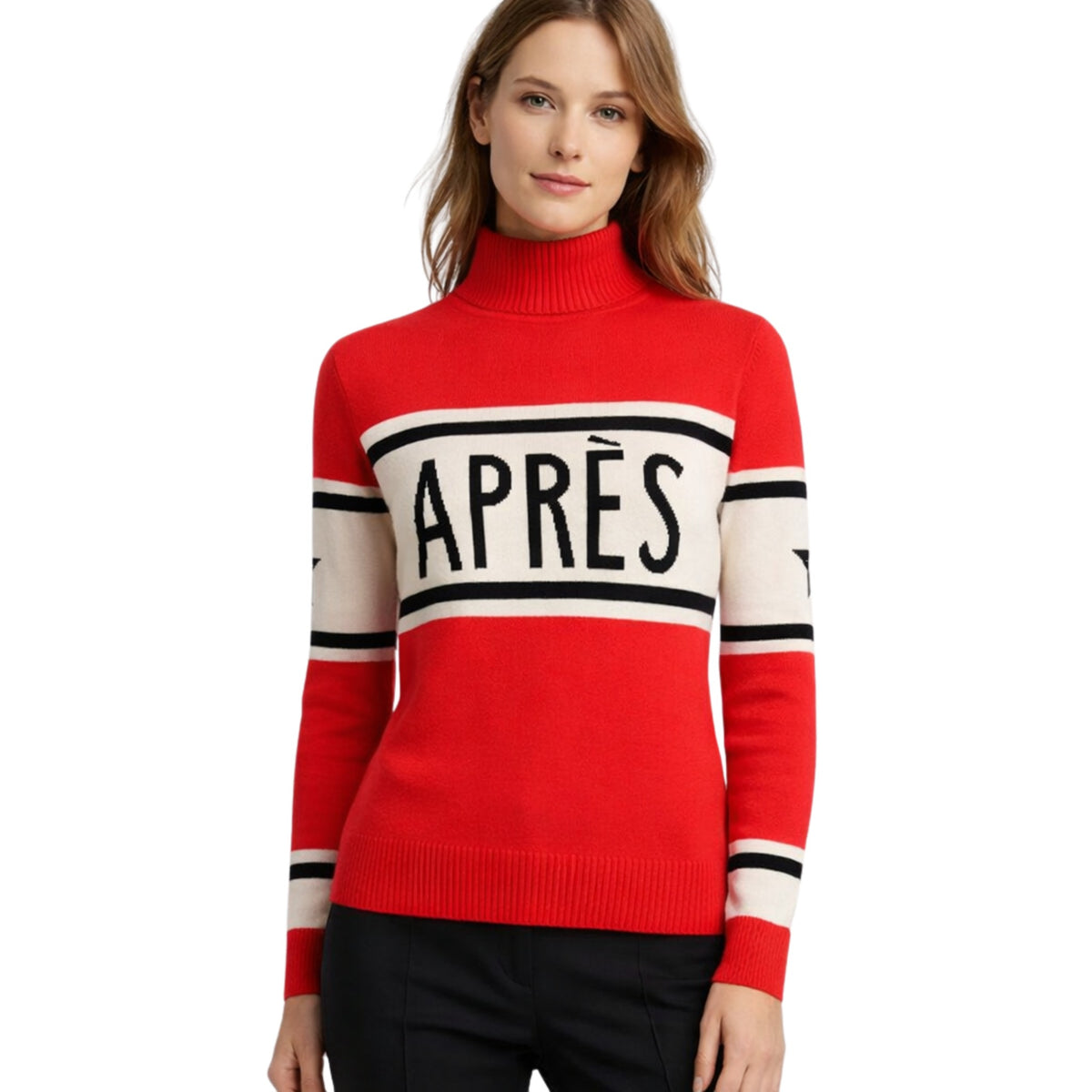 Dames Coltrui in Wintersportstijl met Elegant Colontwerp