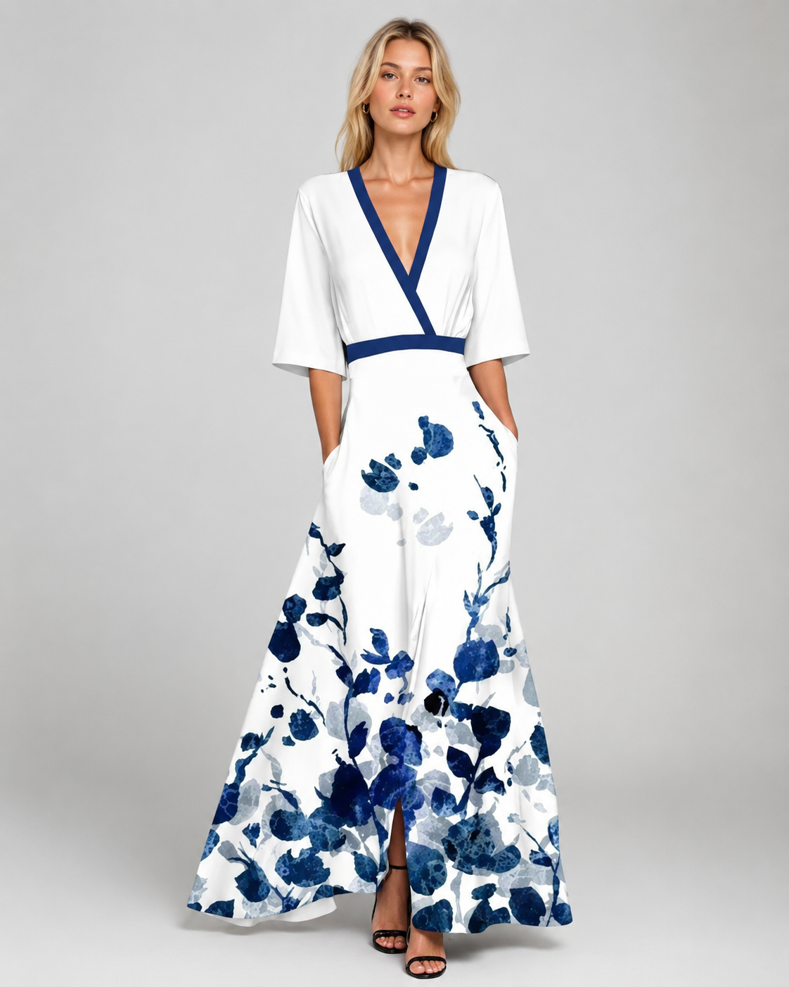 Dames Maxi Jurk Bloemenpatroon Zomer Vloeiend