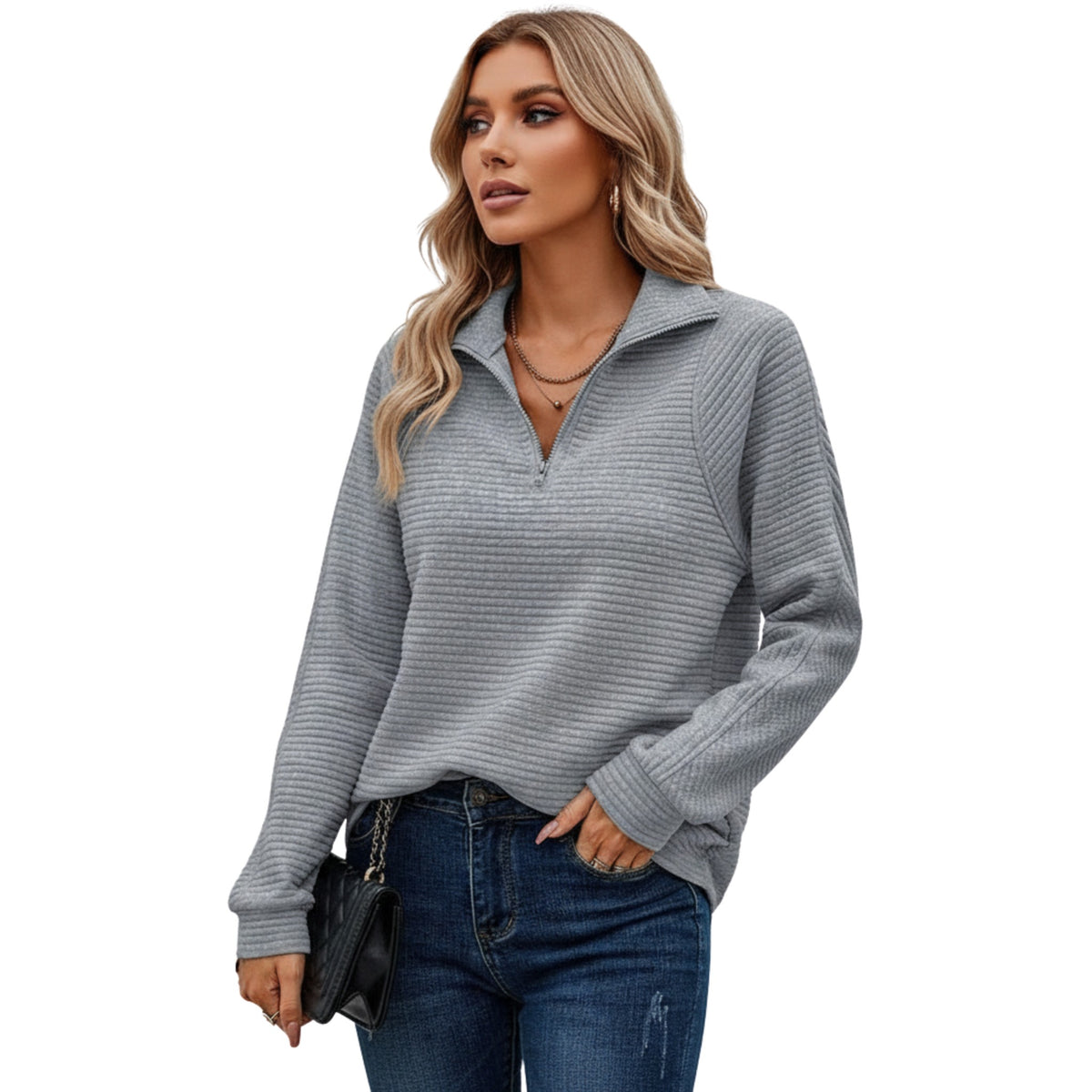 Dames Sweatshirt Casual Stijl met Moderne Pasvorm