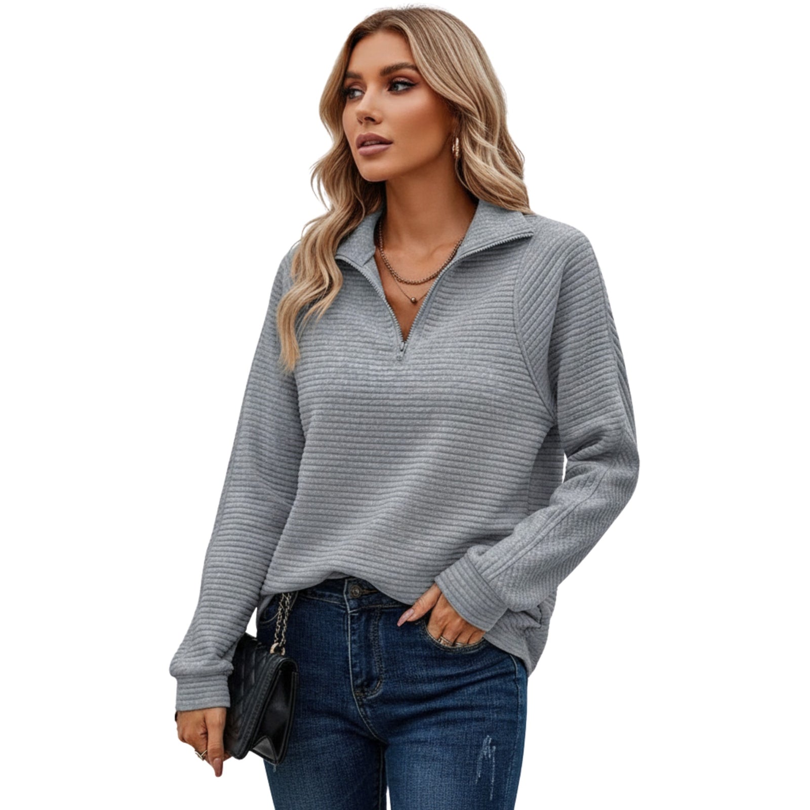 Dames Sweatshirt Casual Stijl met Moderne Pasvorm