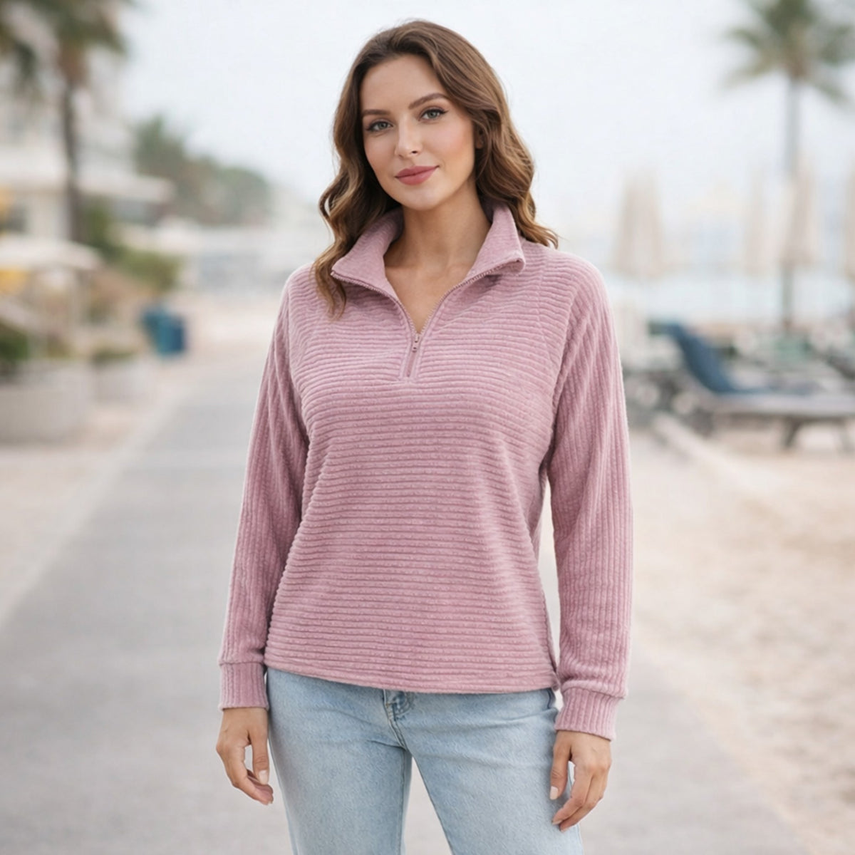 Dames Sweatshirt Casual Stijl met Moderne Pasvorm