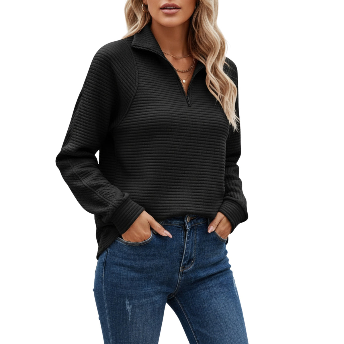 Dames Sweatshirt Casual Stijl met Moderne Pasvorm