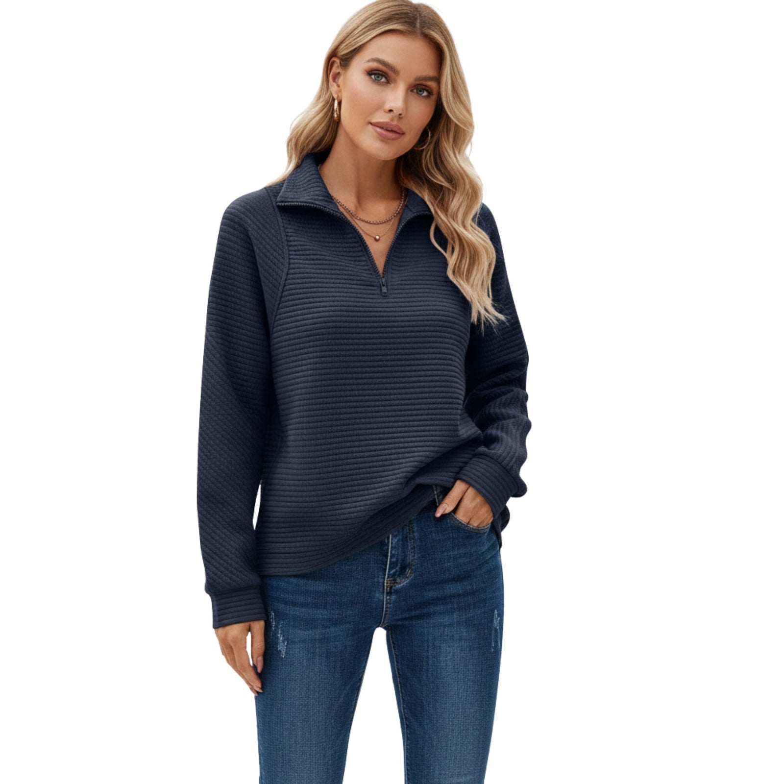 Dames Sweatshirt Casual Stijl met Moderne Pasvorm