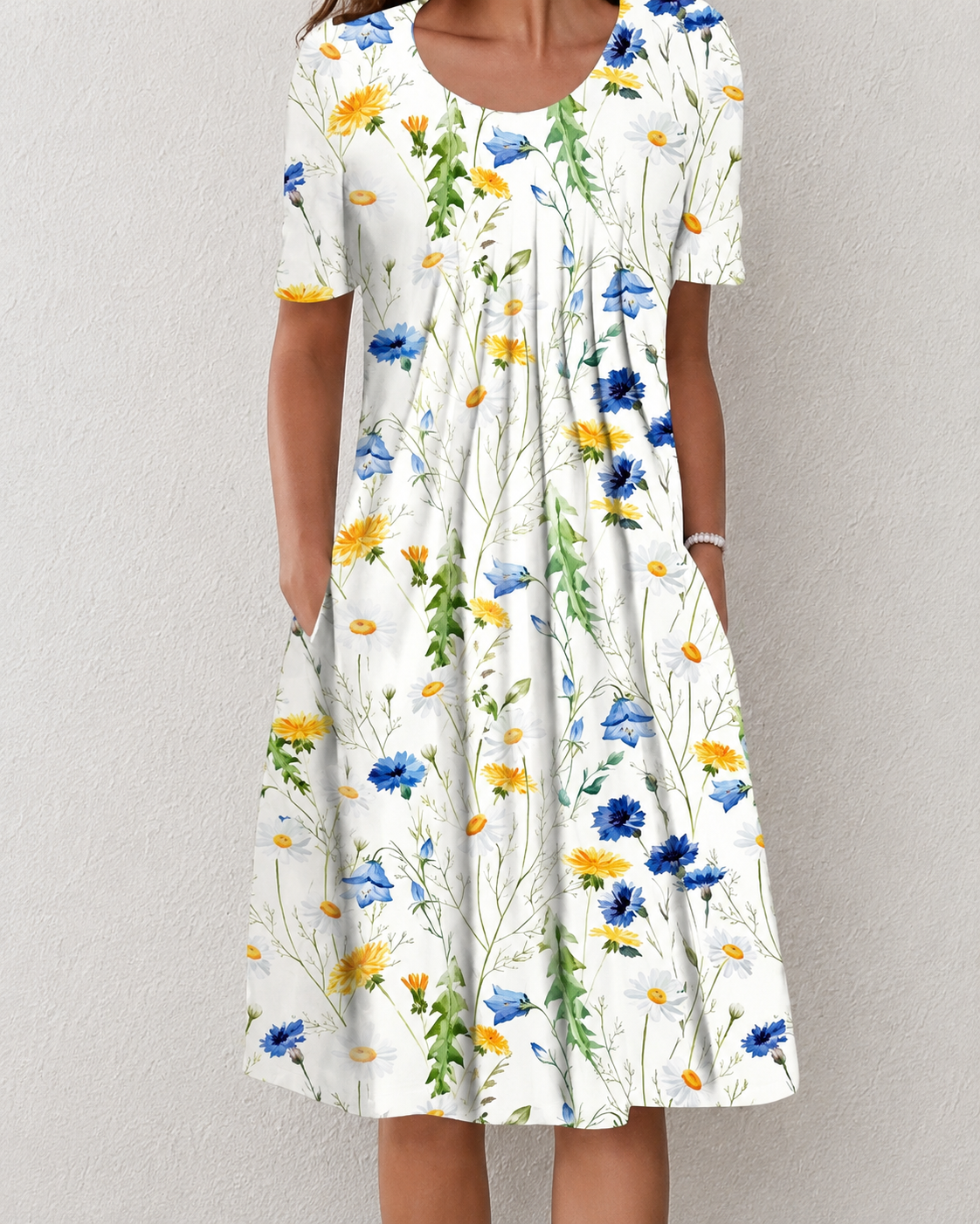Dames Zomerjurk Bloemenprint
