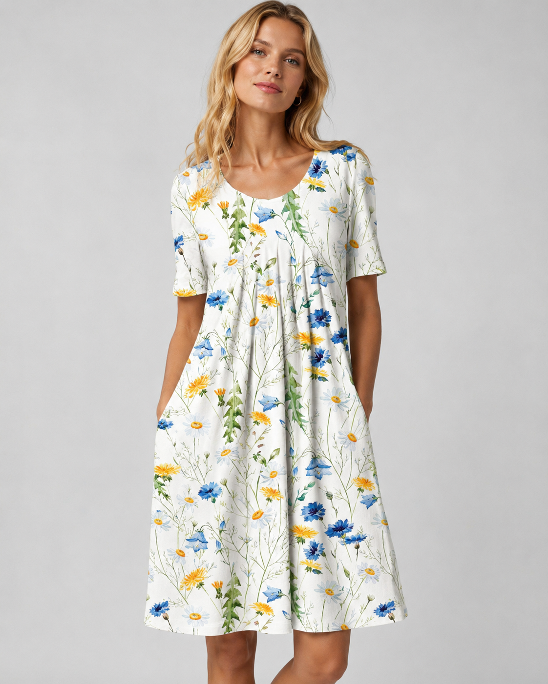 Dames Zomerjurk Bloemenprint