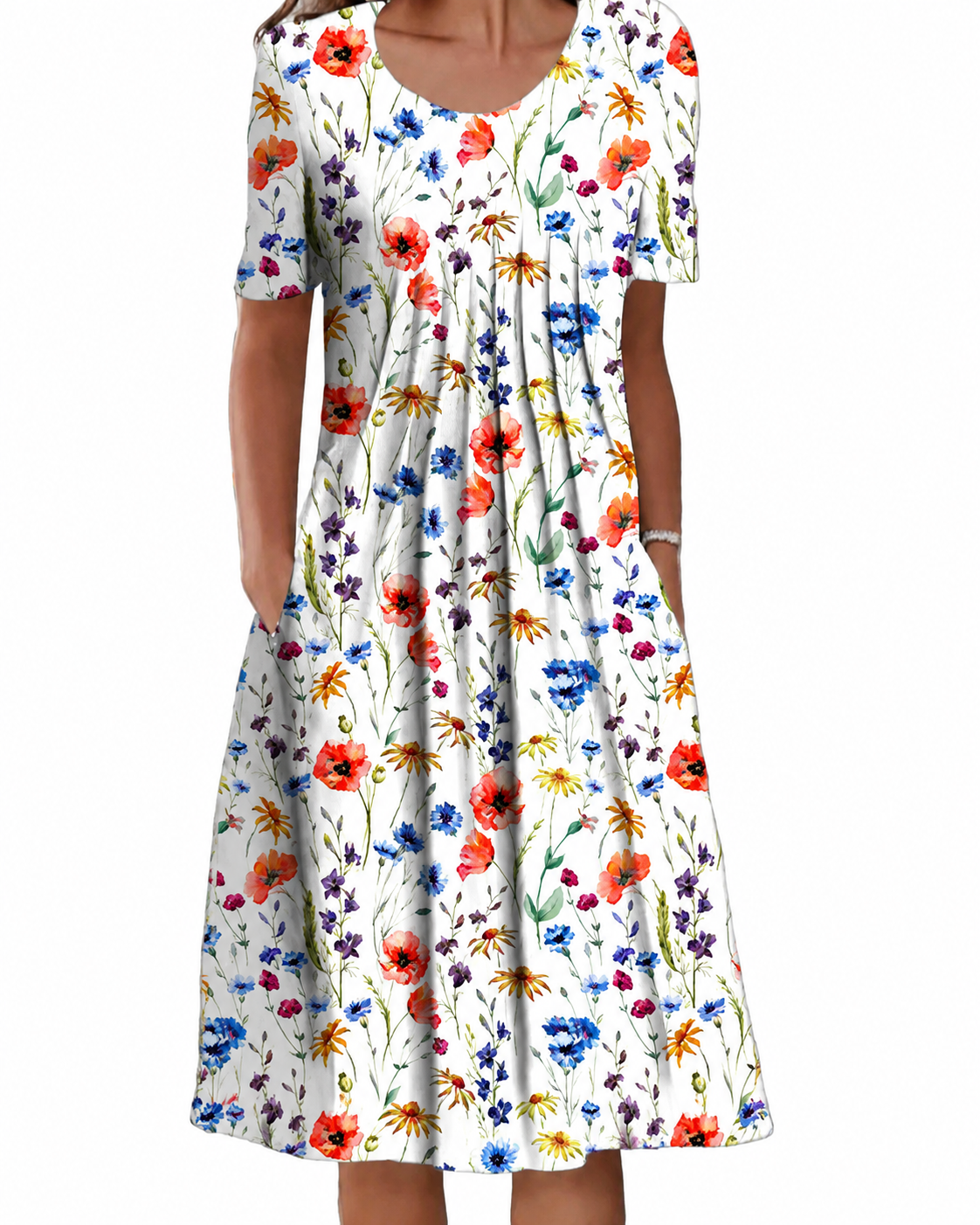 Dames Zomerjurk Bloemenprint