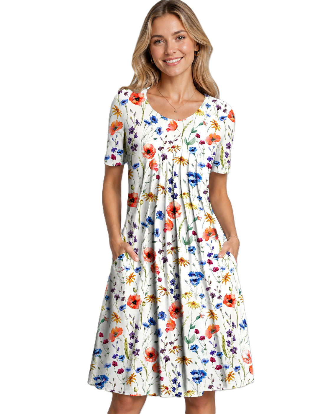 Dames Zomerjurk Bloemenprint
