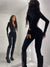 Dames Jumpsuit Feestelijk Getailleerd Polyester met Lange Mouwen-2