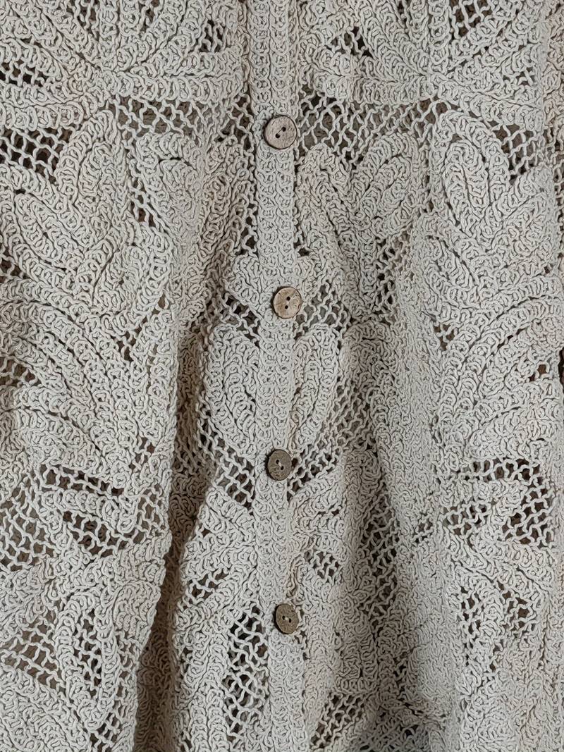 Dames Shirt Lange Mouwen Bloemenpatroon Kant-3