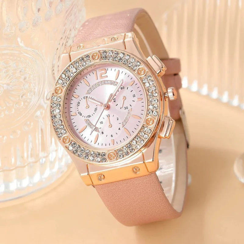 Luxe Strass Horloge (Set van 2 stuks)