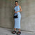 Mouwloze gehaakte bodycon voor dames