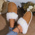 Pluche indoorpantoffels voor dames