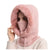 Vrouwen Gebreide Bontmuts Maskerset