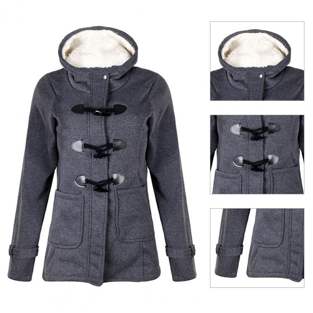 Dames Casual Winter Knoop Hoodie