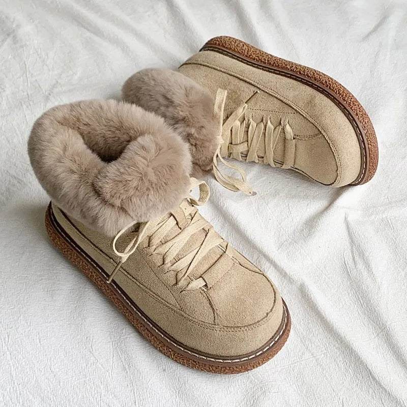 Warme enkellaarzen voor dames