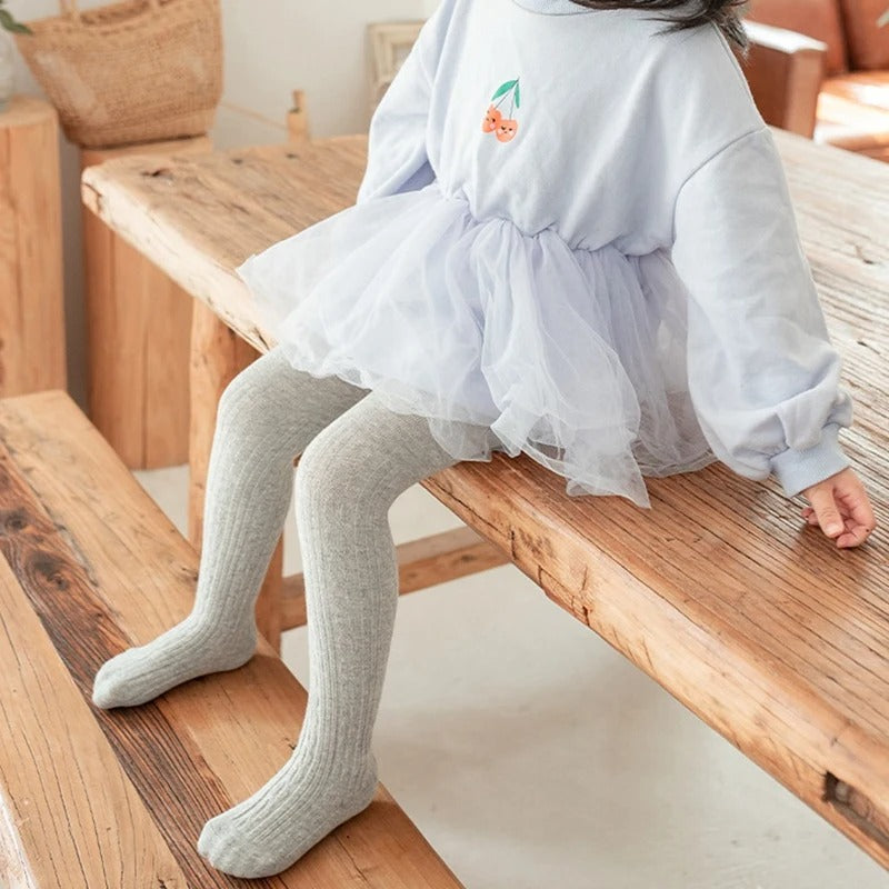 Kabelgebreide panty's voor meisjes