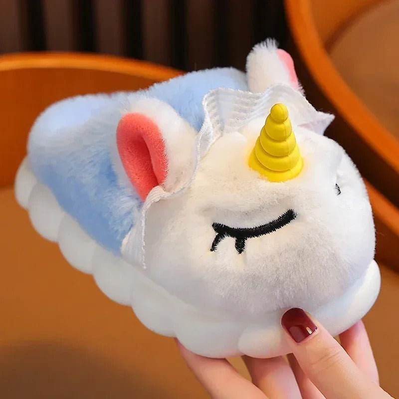 Kinder Eenhoorn Pluche Pantoffels