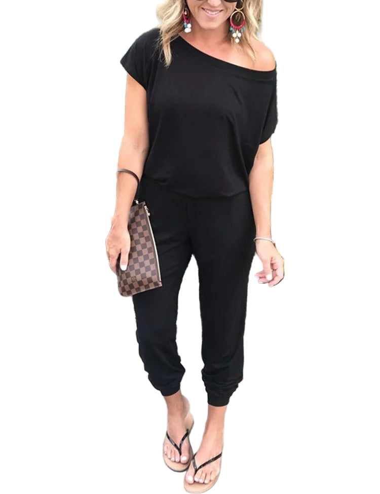 Vrouwen Losjes Off Shoulder Jumpsuit