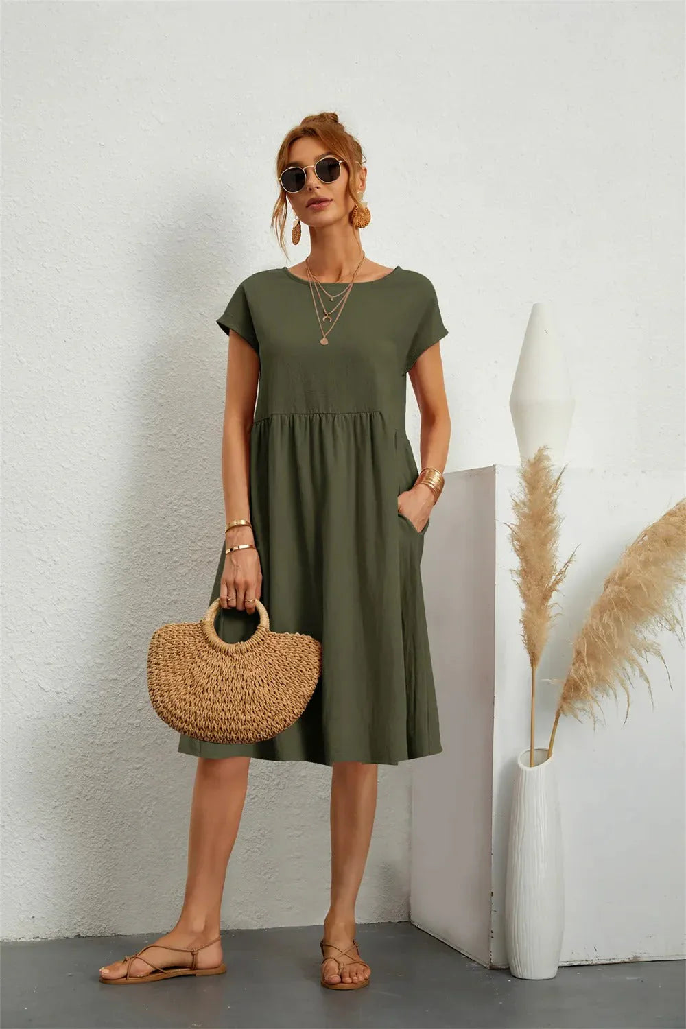 Variant image for Dames Galajurk Elegante Stijl Luxe Materiaal-25