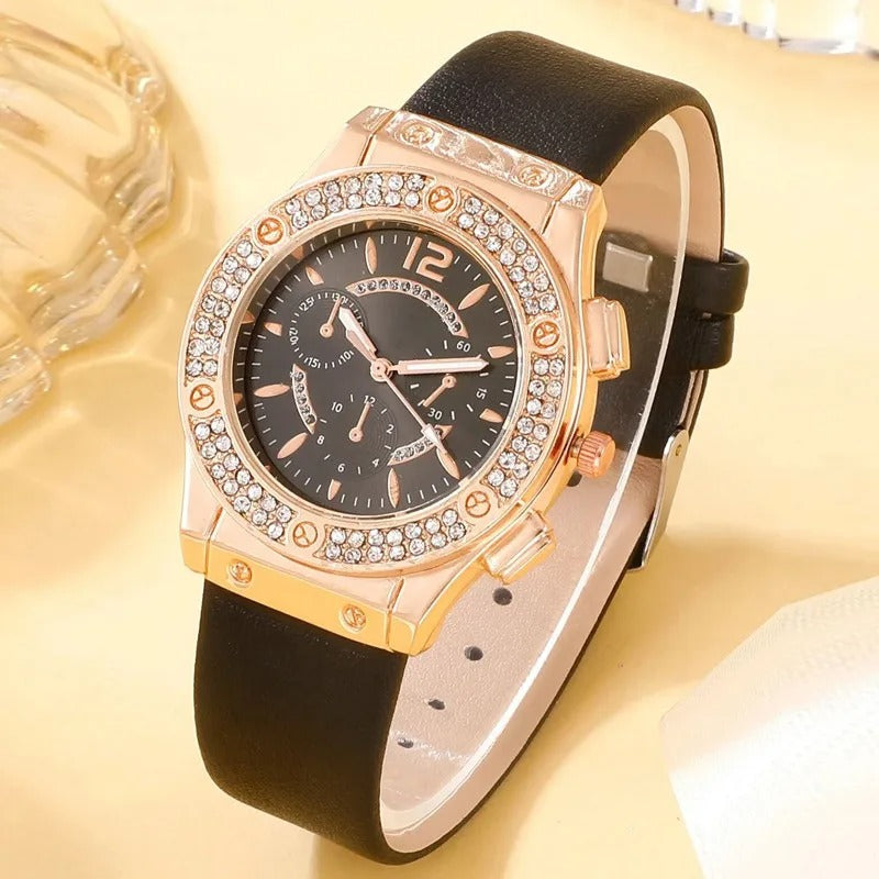 Luxe Strass Horloge (Set van 2 stuks)