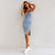 Dames Jeansjurk Casual Met Verstelbare Riemen Denim-3