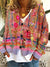 Variant image for Dames Cardigan Retro Stijl Wollflanell-17