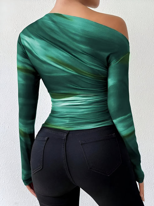 Dames Longsleeve T-shirt Casual Katoenmix Elegant-6