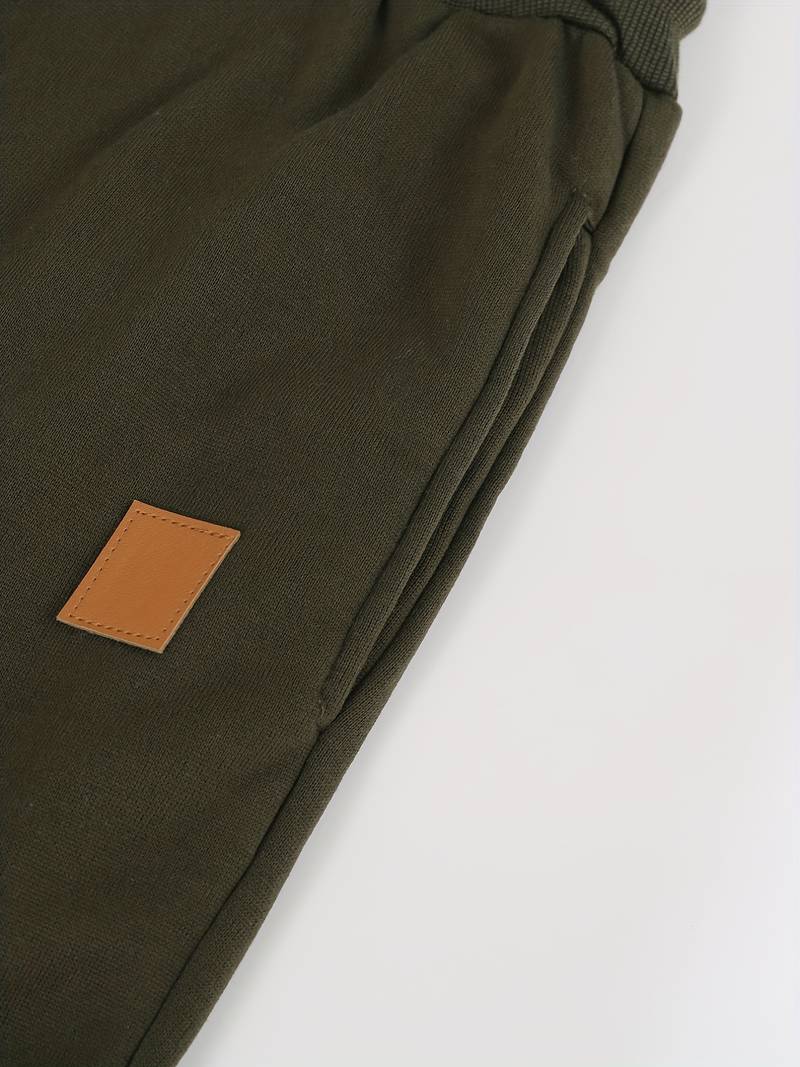 Heren Casual Broek Losse Pasvorm Katoen Met Snoertrek-5