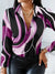 Variant image for Dames Shirt Lange Mouwen Geometrisch Patroon Katoen-17