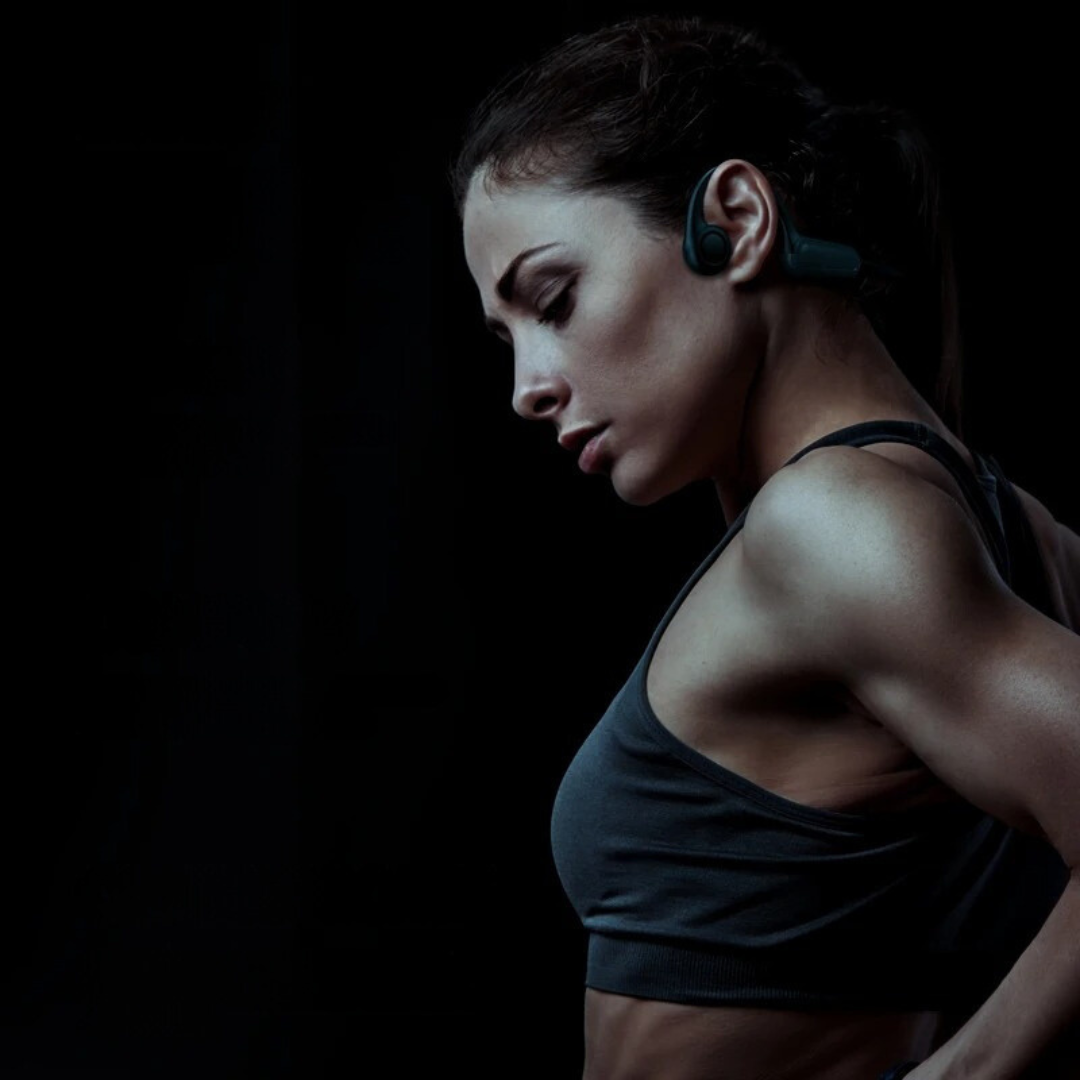 Bluetooth 5.3 waterproof Botgeleiding Sporthoofdtelefoon met microfoon