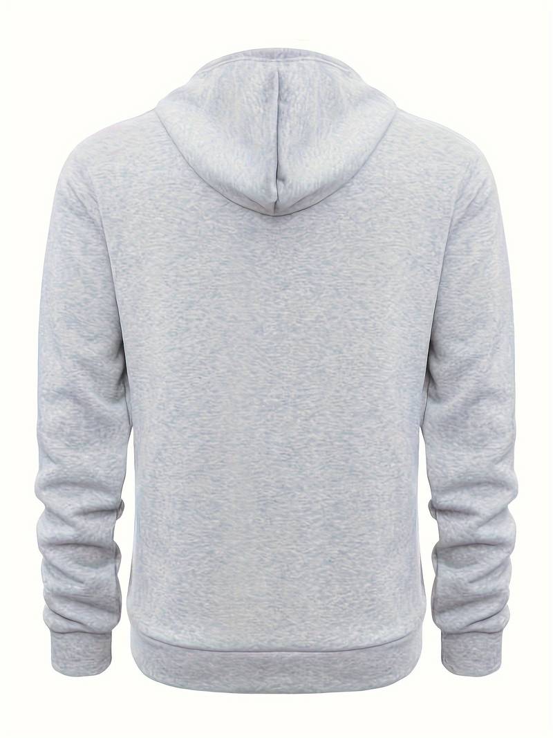 Heren Hoodie Casual Katoen Ontspannen Pasvorm-2