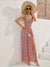 Dames Two Piece Set Bloemdruk Comfy Losse Pasvorm Hoogwaardige Stof-5