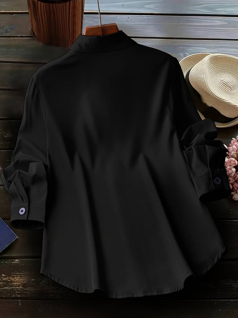 Dames Shirt Casual Katoen Comfortabele Pasvorm voor Voorjaar en Herfst-6