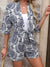Dames Set Bloemendruk Shirt en Shorts 2 Delige Set Sportkleding Dames Set Katoen-4