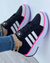 Zwarte Dames Sneakers Ademend Canvas Met Antislip Rubberen Zool 4