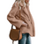 Dames oversized fluffy fleece jas